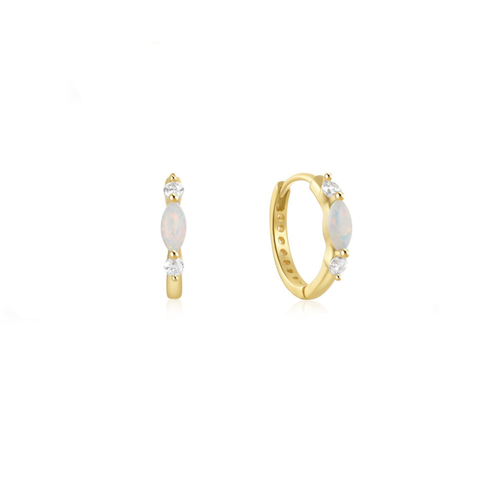 Dewdrop Hoops Gold