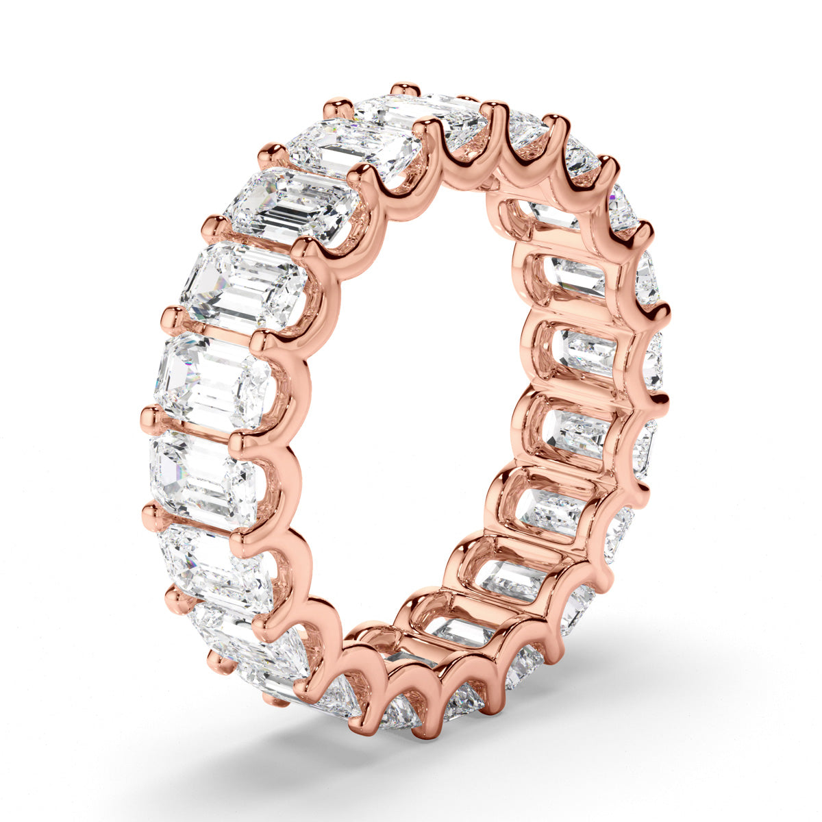 Emerald Cut Diamond Eternity Ring