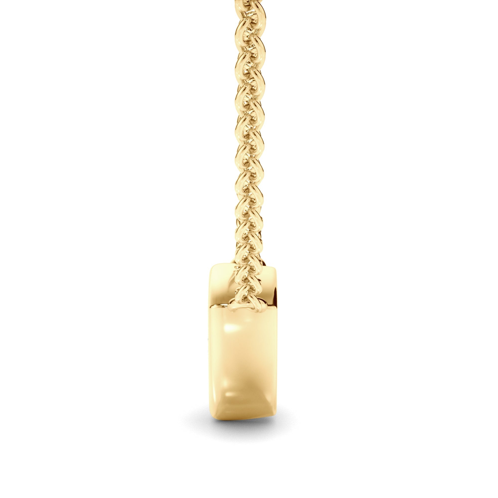 Trilliant Cut Diamond Bezel Set Necklet