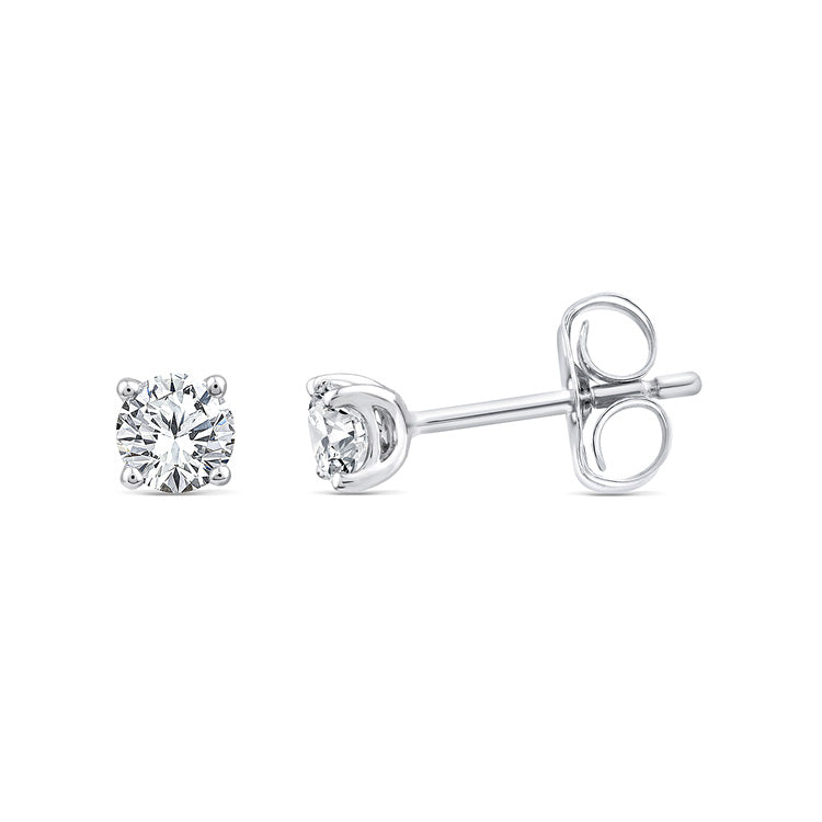 0.50ct Lab Grown Diamond Earrings in 9K White Gold