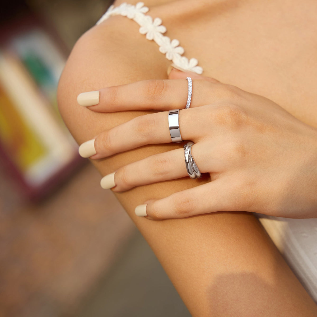 Ania Haie Silver Smooth Band 6mm