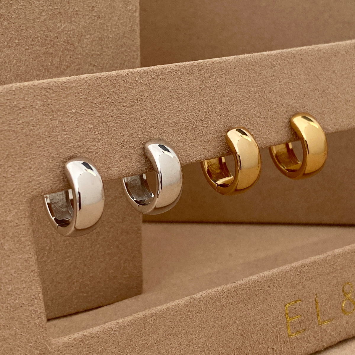 EL&RO Sofia Hoops Gold