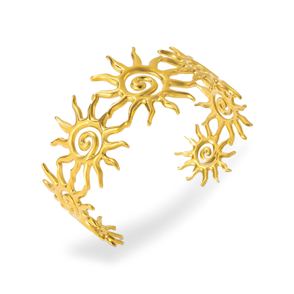 Soleil Cuff Bracelet Gold