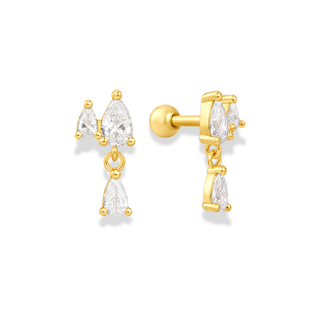 EL&RO Riley Ball Back Stud Gold