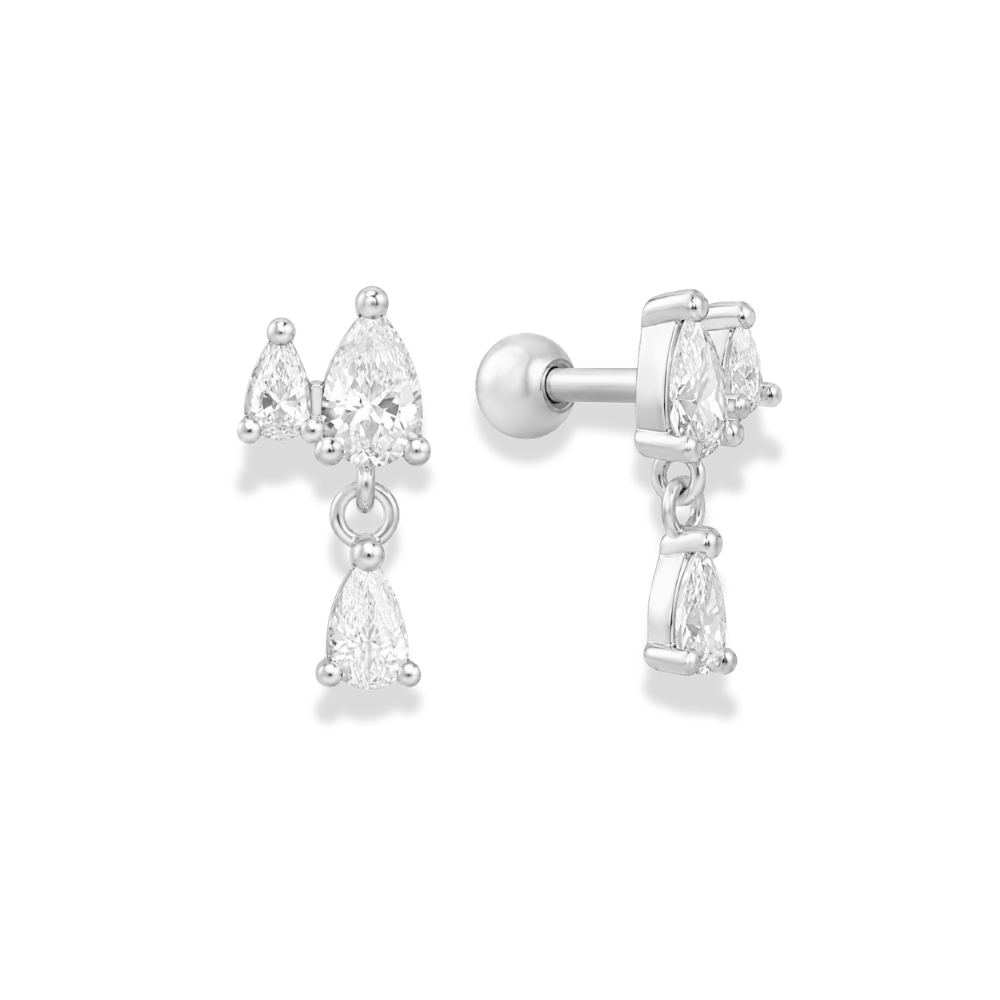 EL&RO Riley Ball Back Stud Silver