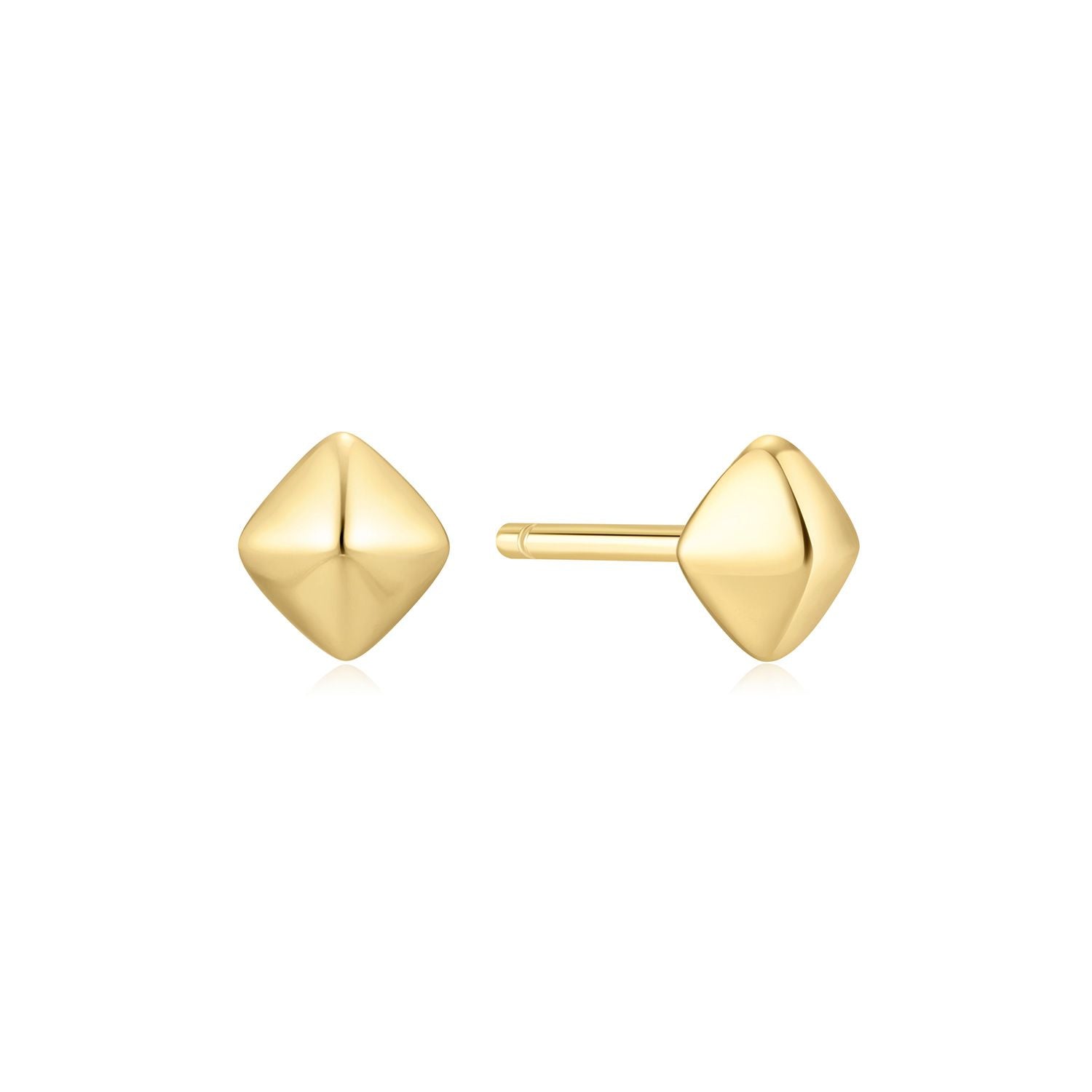 Ania Haie Pyramid Studs Gold