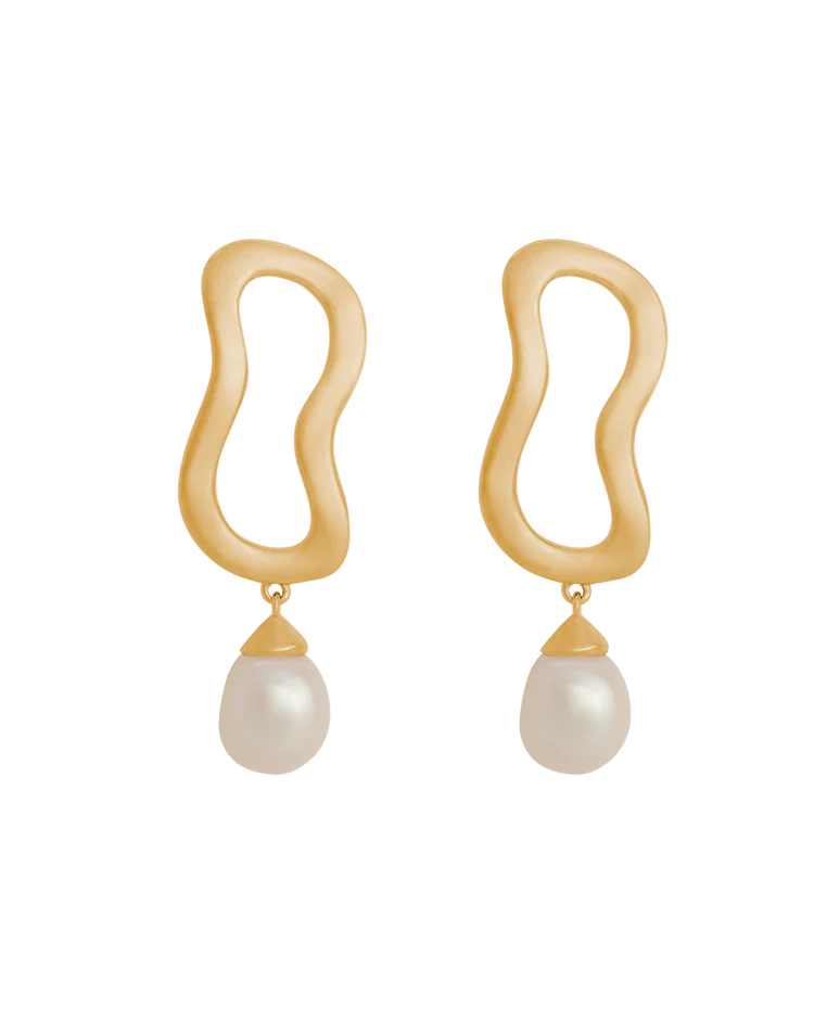 Kirstin ash pearl online drop hoops