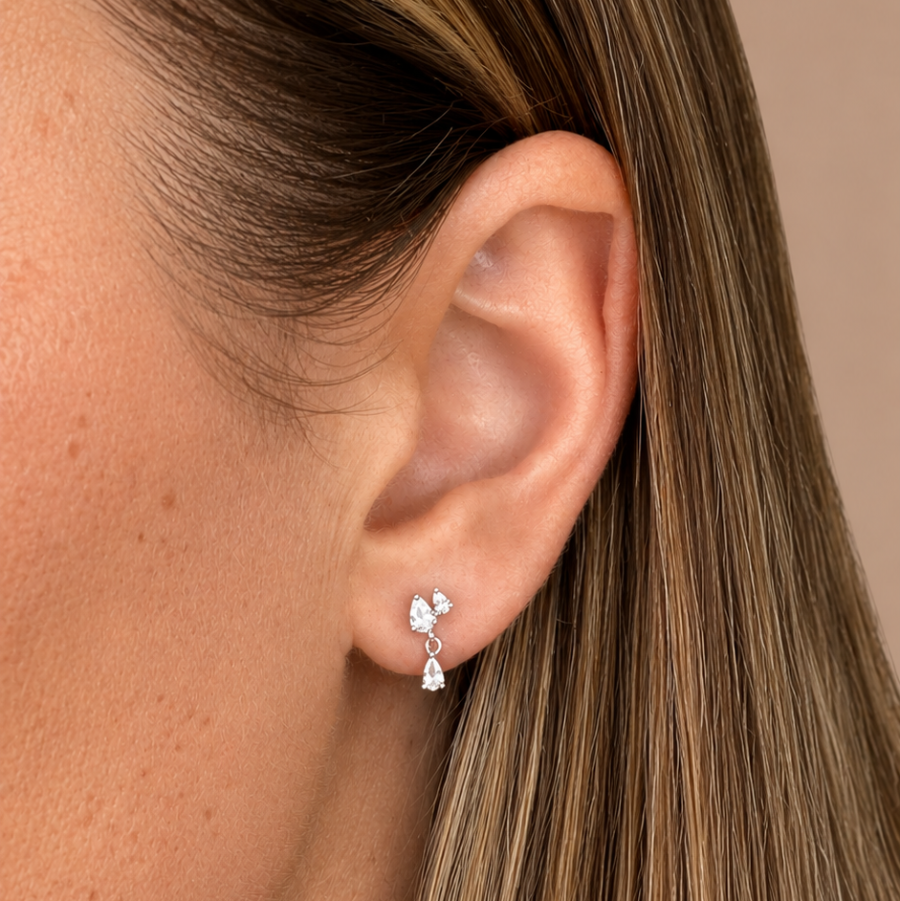 EL&RO Riley Ball Back Stud Silver