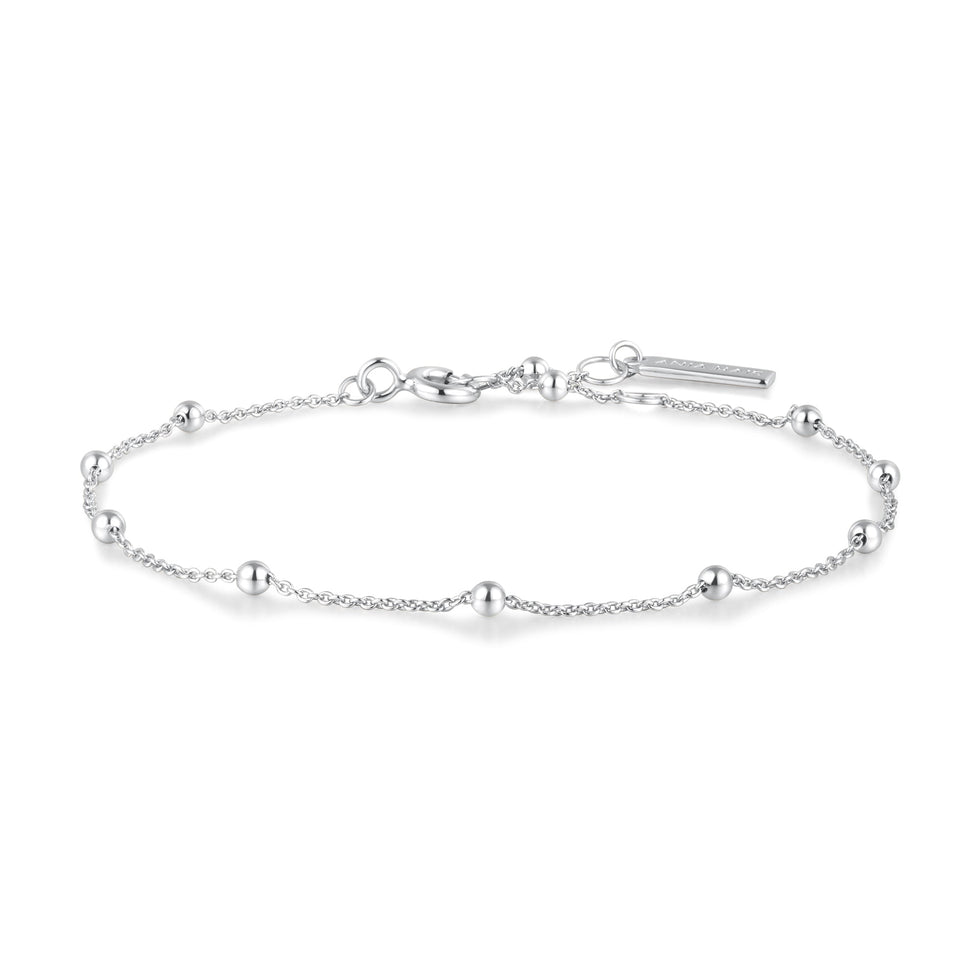 Ania Haie Beaded Chain Bracelet Silver