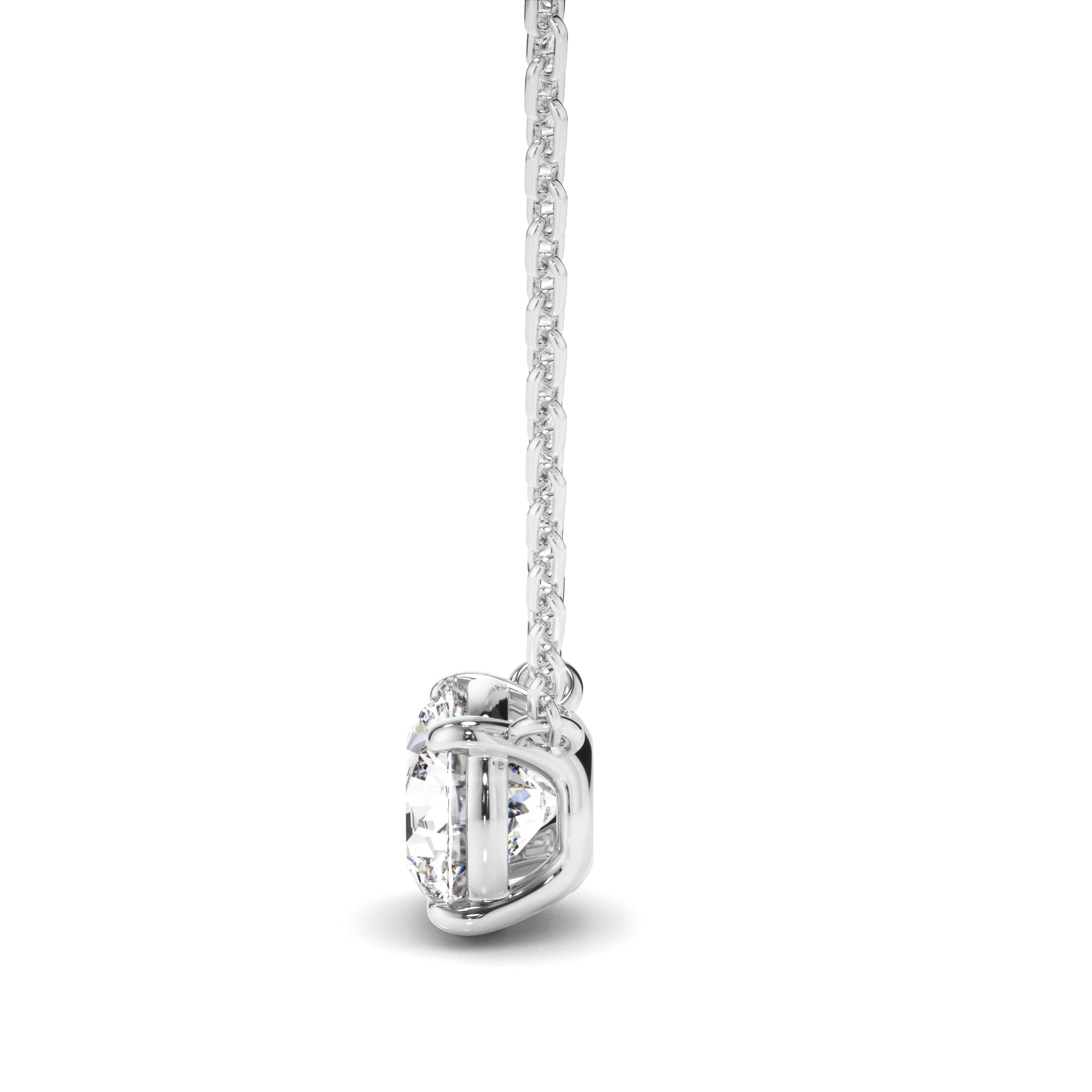 Round Brilliant Cut Diamond Necklet