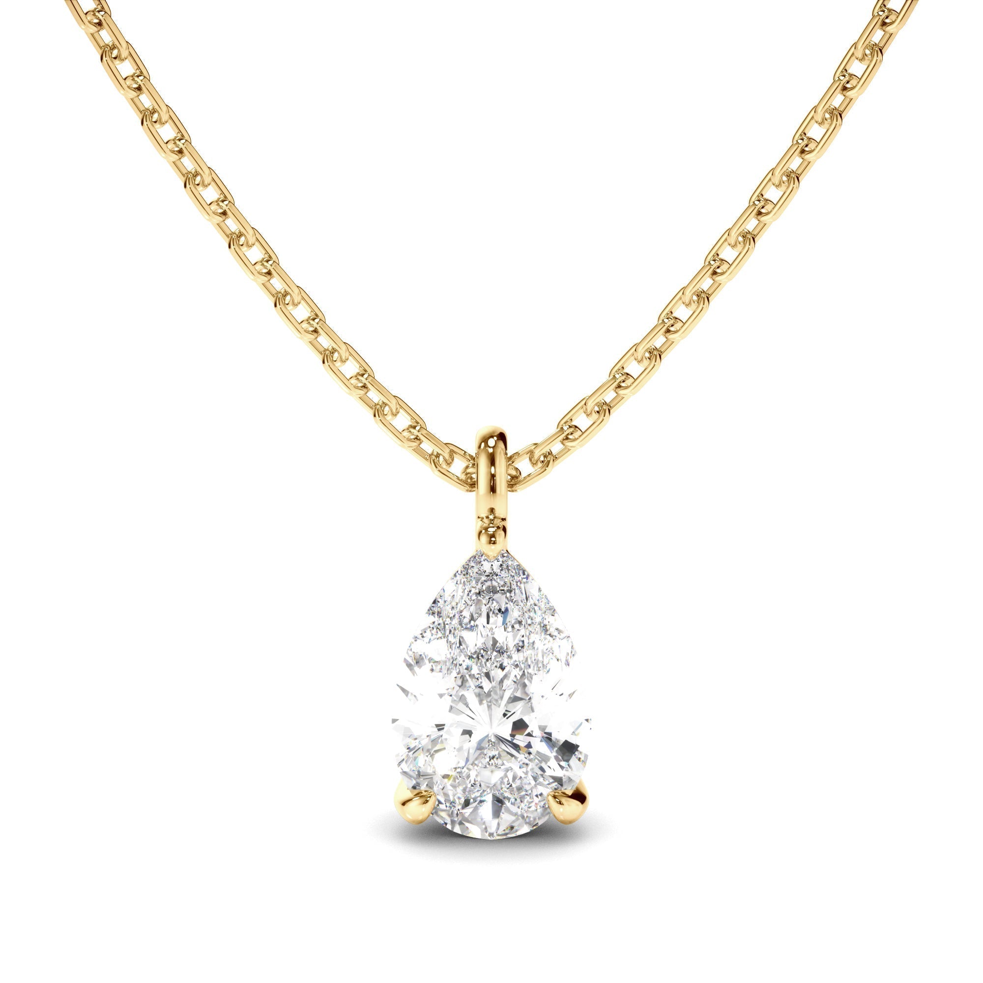Pear Cut Diamond Pendant