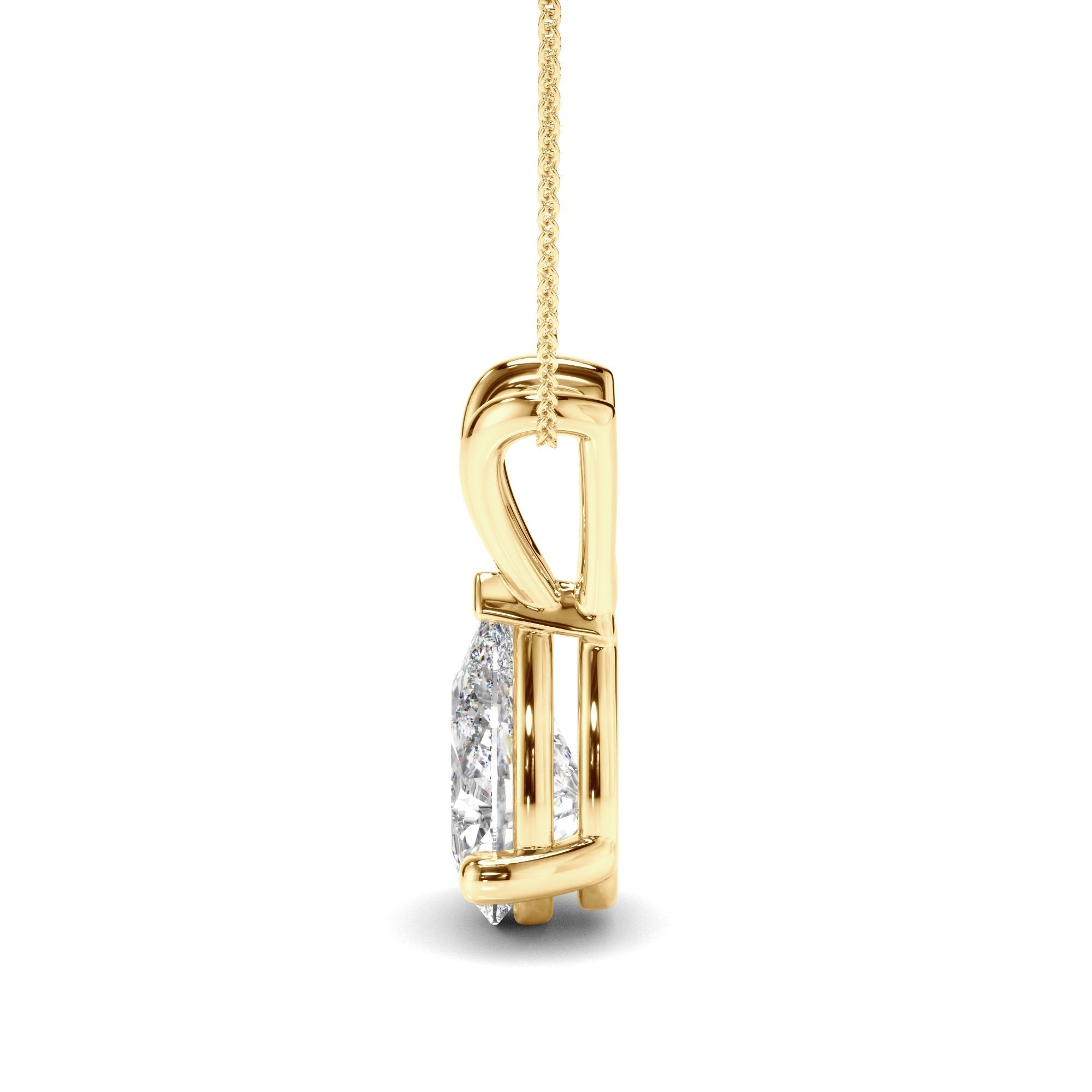 Pear Cut Diamond Pendant