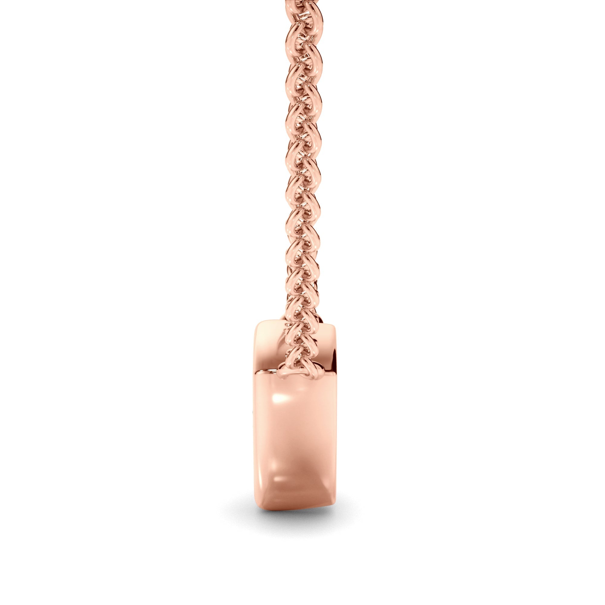 Trilliant Cut Diamond Bezel Set Necklet