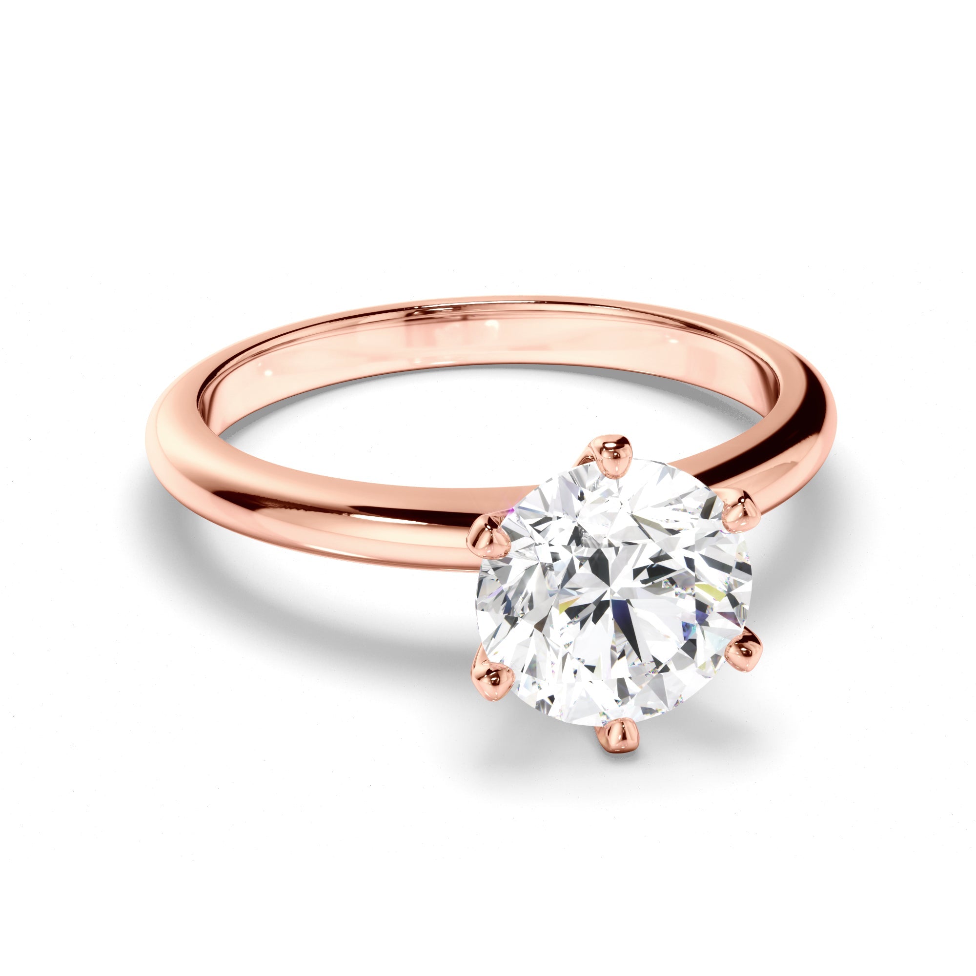 Round Brilliant Cut Diamond Solitaire Engagement Ring