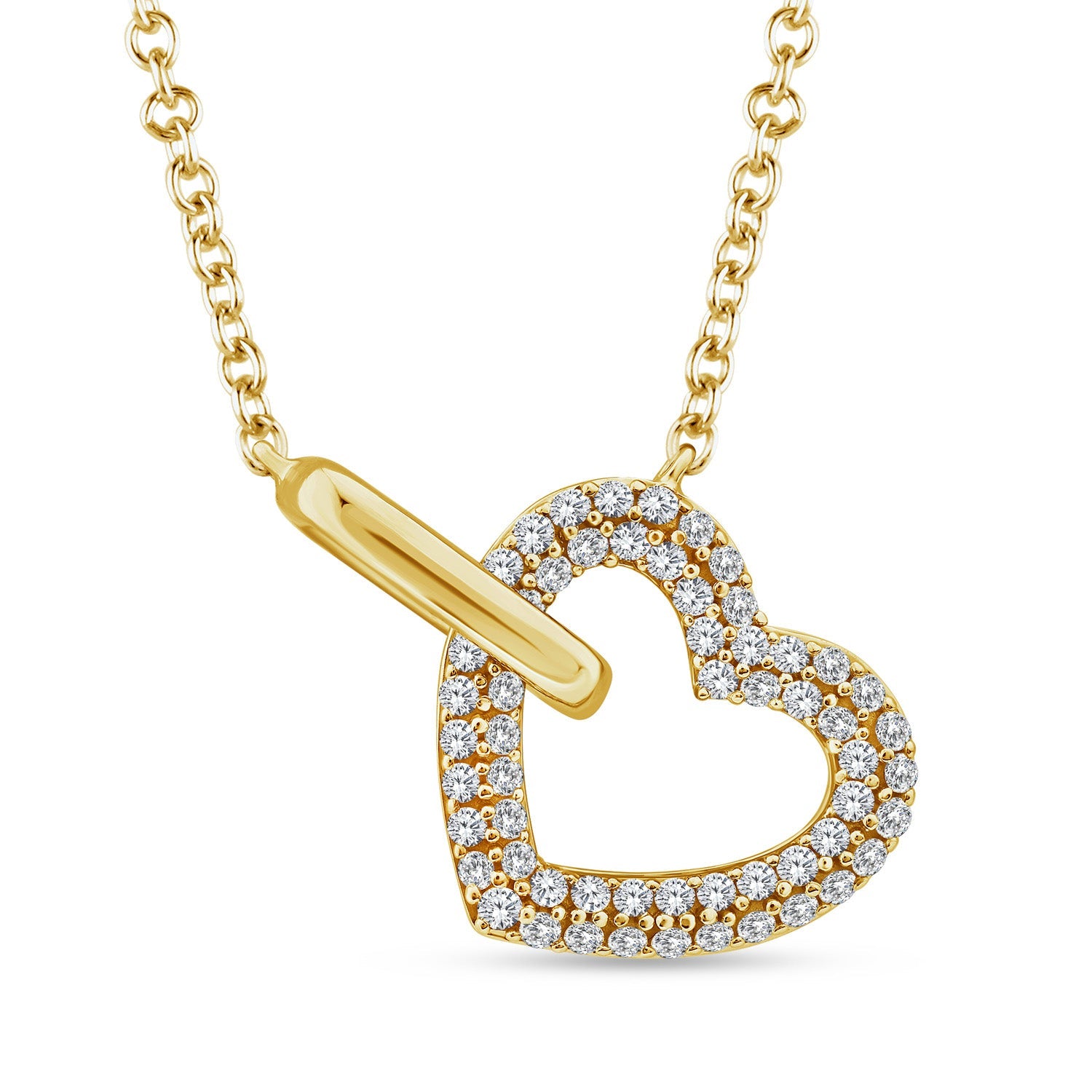 22K Gold Vermeil 0.33ct Lab Grown Diamond Necklace 40-45cm