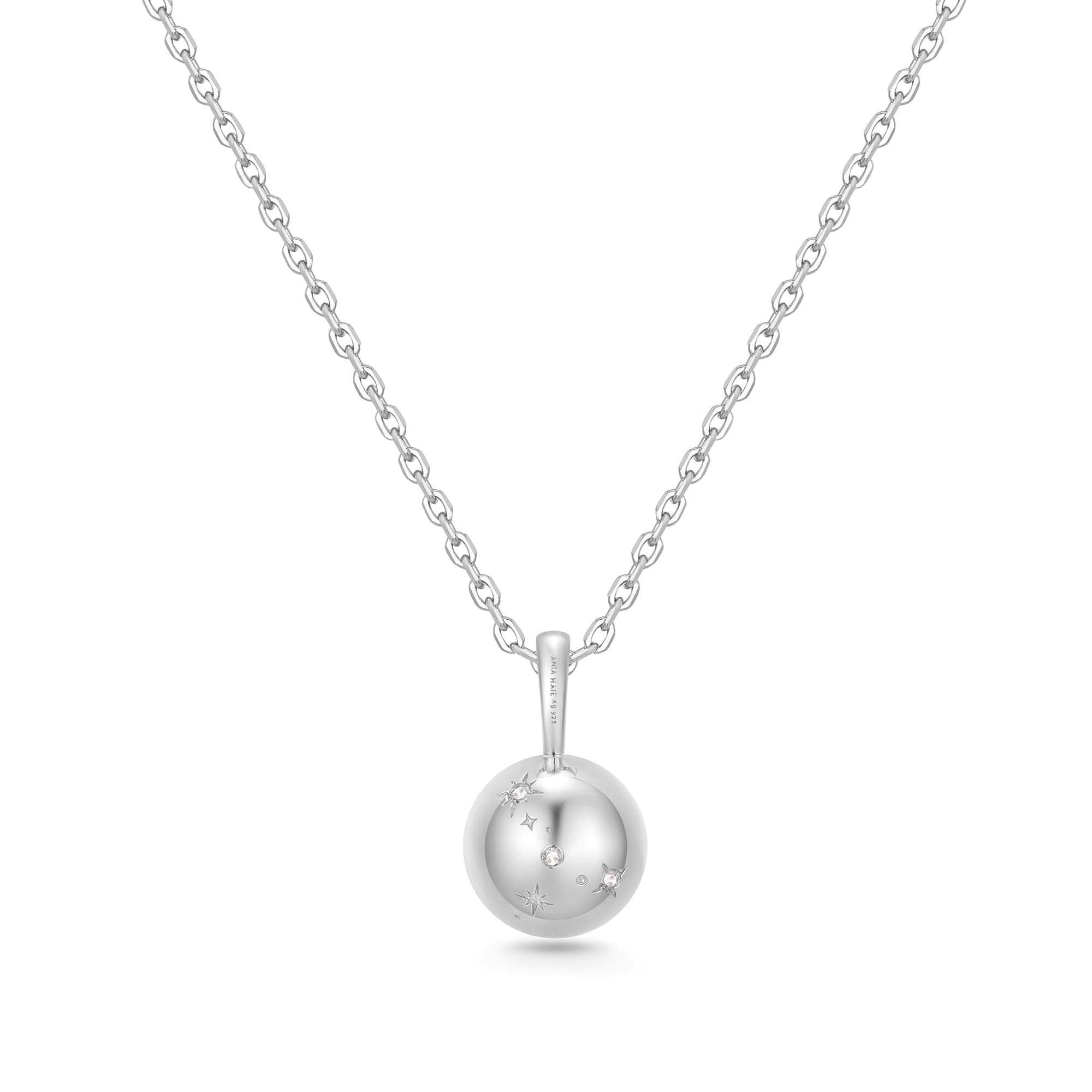 Ania Haie Silver Tiger Eye Pendant Necklace