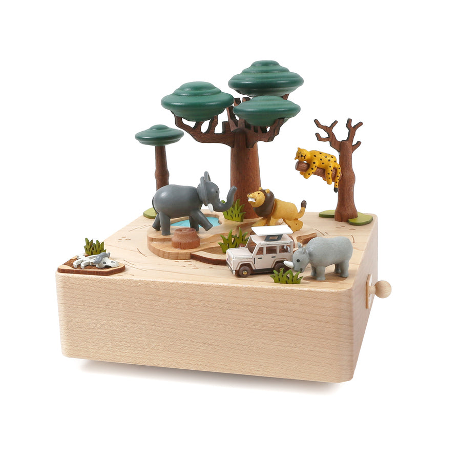 African Safari Music Box