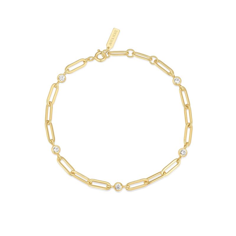 Ania Haie Paper Clip Chain Bracelet Gold