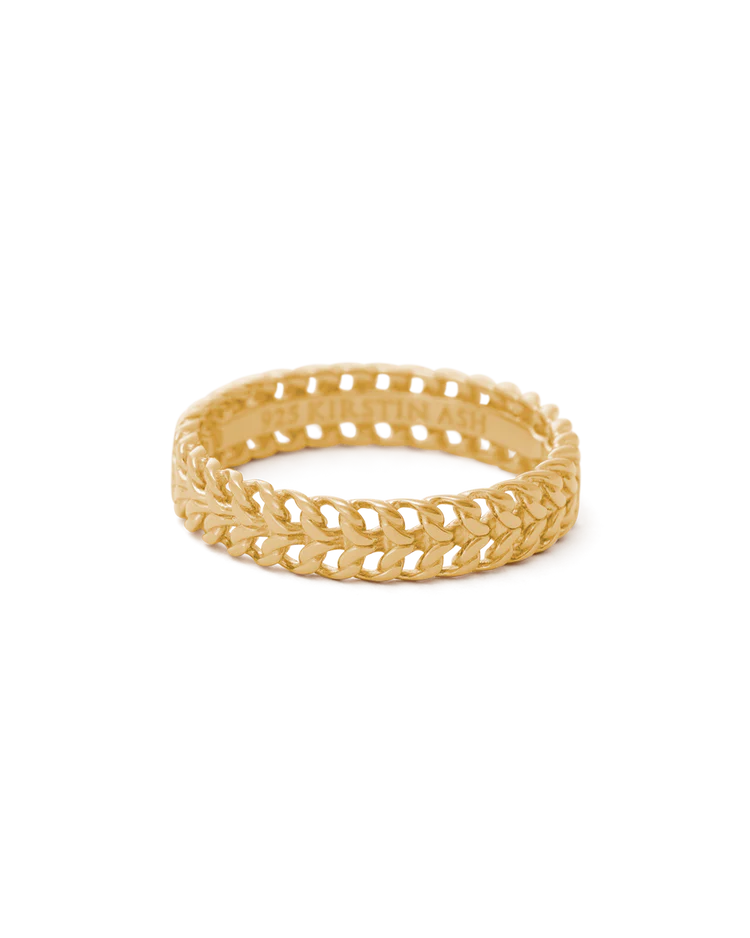 Kirstin Ash - Relic Chain Ring (Gold)
