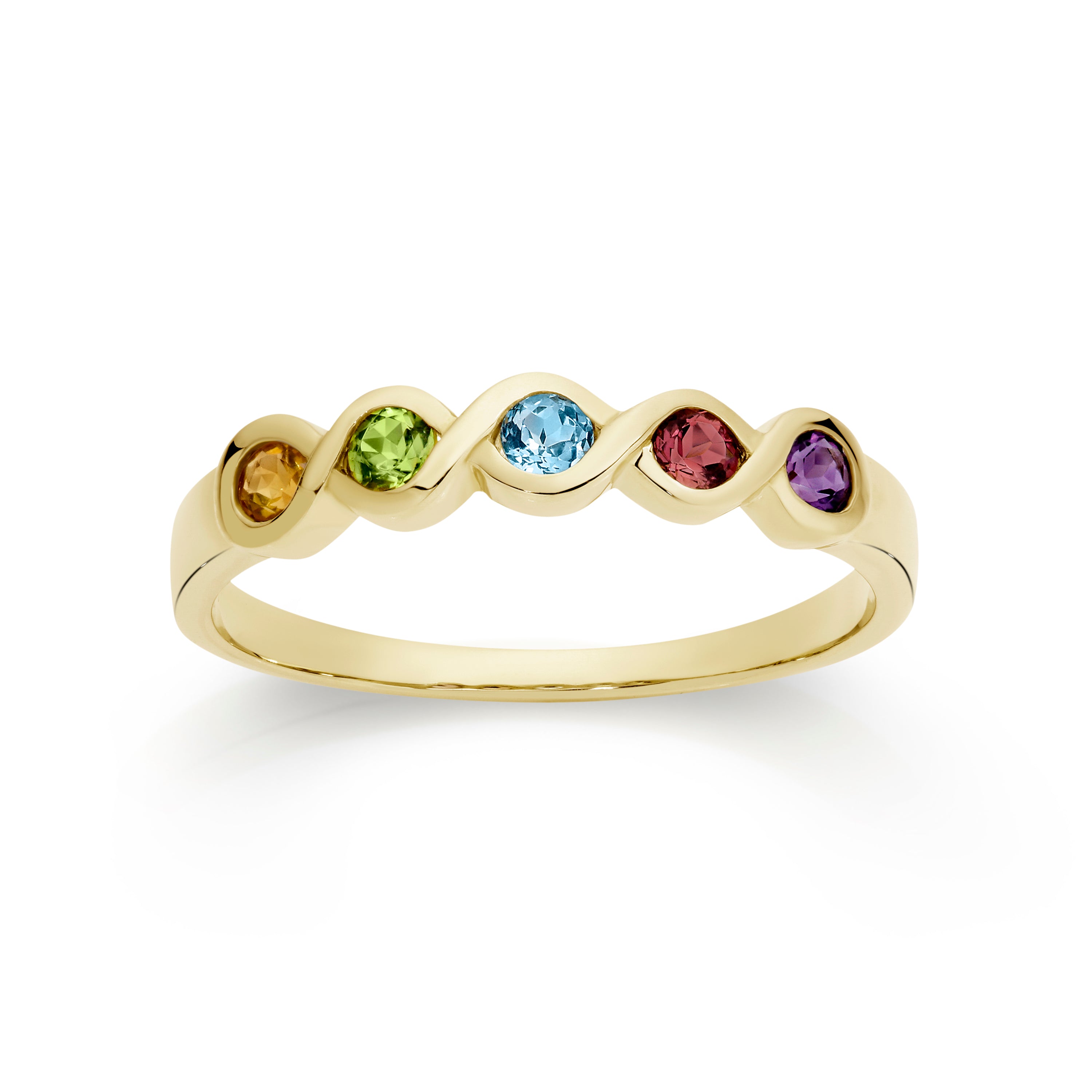 9ct Yellow Gold Ring Gemstone Ring