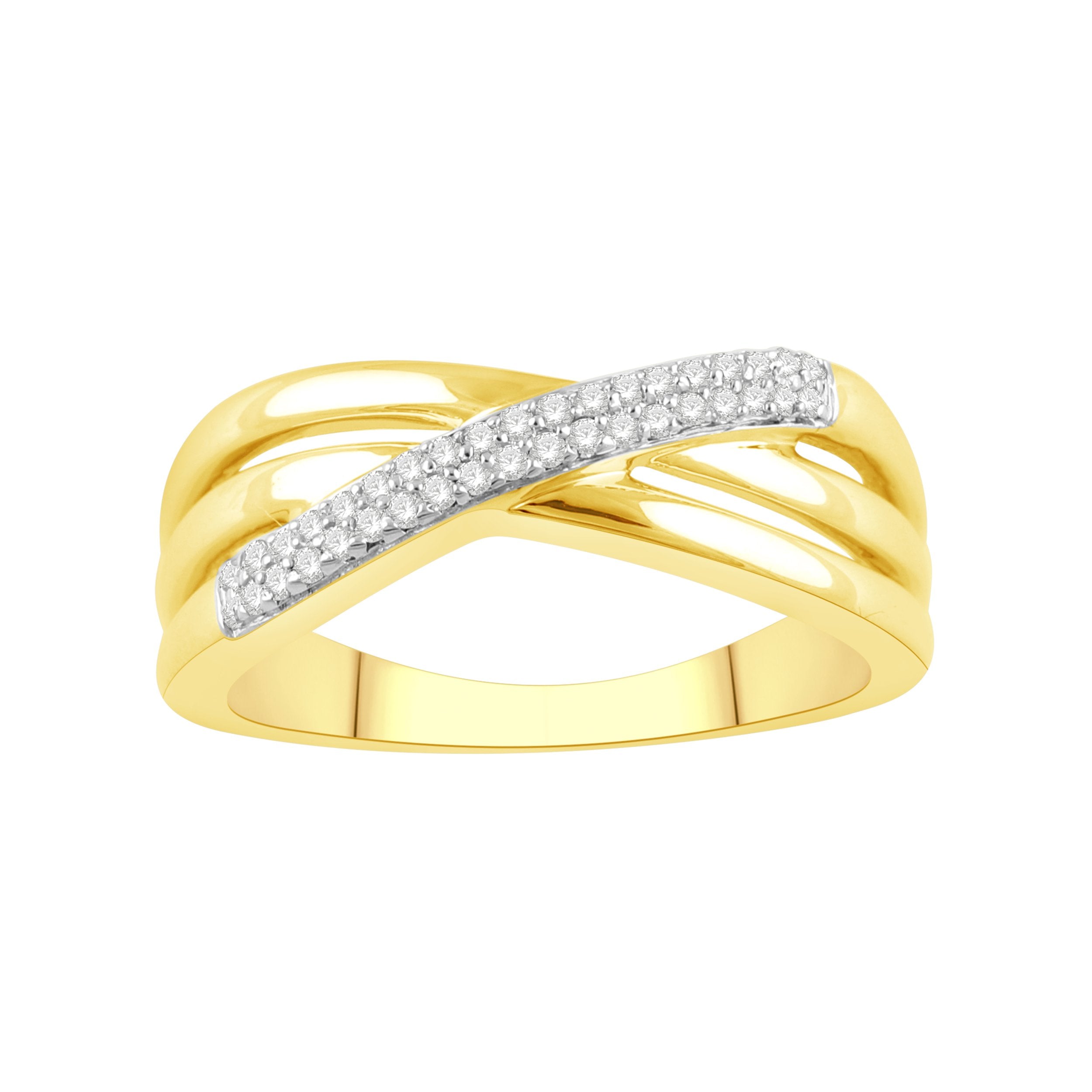 9ct Yellow Gold 0.12ct Diamond Ring